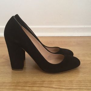 J. Crew Blakely Pumps Black Suede Size 7